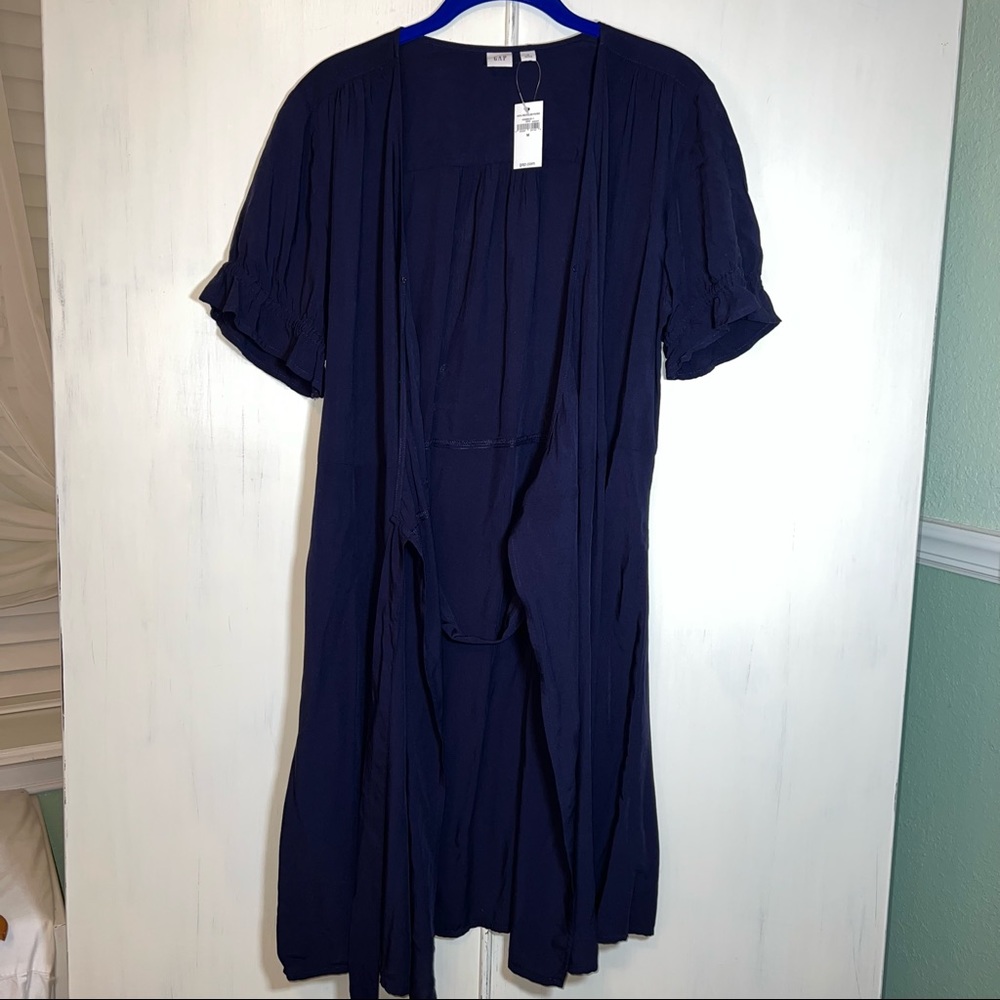 Gap Wraparound Navy Dress - Picture 7 of 8